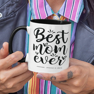 Trendy typografie Beste moeder ooit Mok