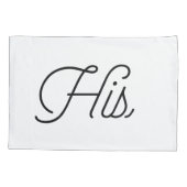 Trendy typografie "Zijn en de Heren" Kussensloop (Achterkant-Links)