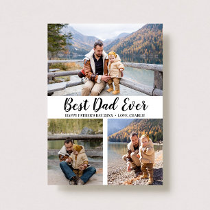 Trendy Typography 3 Photo Collage Vaderdag