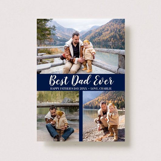 Trendy Typography 3 Photo Collage Vaderdag