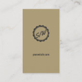 Trendy Typography Custom Sjabloon Kraft Visitekaartje (Achterkant)