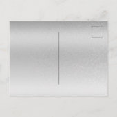 Trendy Typography Silver Wedding Save the Date Aankondigingskaart (Achterkant)