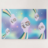 Trendy Unicorns Rainbow Legpuzzel (Horizontaal)