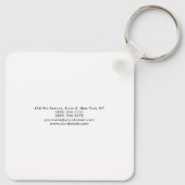 Trendy uniek creatief minimalistisch ontwerp sleutelhanger (Achterkant)