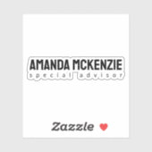 Trendy uniek creatief minimalistisch ontwerp sticker (Vel)