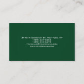 Trendy Up Forest Green Minimalistisch Visitekaartj Visitekaartje (Achterkant)