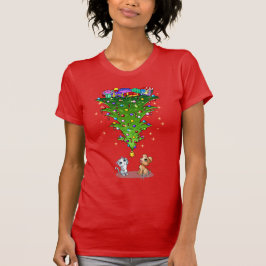 Trendy Upside Down Shirt met kerstbomen door Mei Y