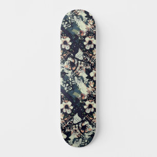 Trendy Urban Street Art Geïnspireerd Bloemen Skate Skateboard