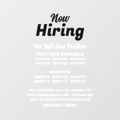 Trendy vacature Recruitment Adverteren Raamsticker (Vel)
