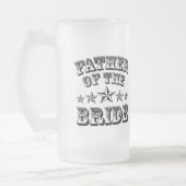 Trendy vader van de bruid Frosted Beer Mok (Links)