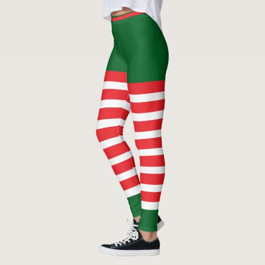  trendy vakantie elf groen wit rood leggings (Links)