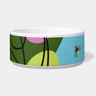Trendy vectorpatroon van een zomerbloem in vlekken voerbakje