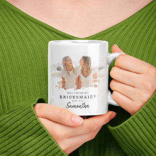 Trendy Vegenfoto Wil je mijn bruidsmeisje zijn? Koffiemok
