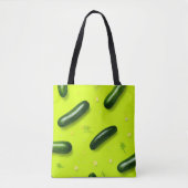 Trendy Vegetable Veggies Cucumber Illustration Draagtas (Voorkant)
