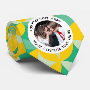 Trendy Verjaardag Vakantie Cadeau Aangepaste Fotot Stropdas