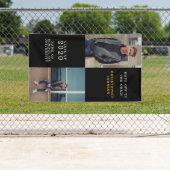 Trendy Vertical Photo Collage Afstuderen Spandoek (Insitu)