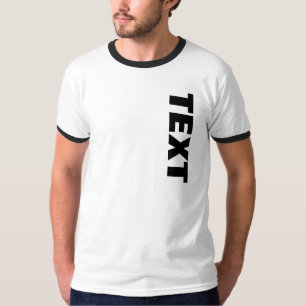 Trendy Vette Grote Lettertypetekst of Naam Mannen  T-shirt
