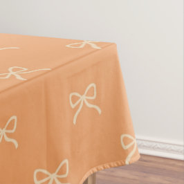 Trendy vintage oranje strik patroon lente en zomer tafelkleed