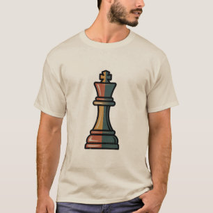 Trendy Vintage Queen Schaakstukken Schaken Liefheb T-shirt