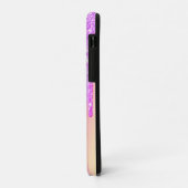 Trendy Violet Glitter Drives ombre Holographic Case-Mate iPhone Case (Achterkant/links)