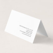 Trendy Visagist Gouden Monogram Zwart Wit Visitekaartjes (Achterkant)