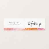 Trendy Visagist Waterverf Visitekaartjes (Buitenkant ongevouwen)