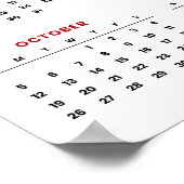 Trendy voeg uw eigen aangepaste tekst 2025 Kalende Poster (Hoek)