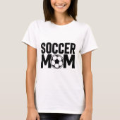 Trendy Voetbal moeder gepersonaliseerde T-shirt (Voorkant)