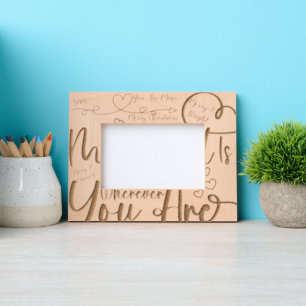 Trendy vrolijk kerstfeest, jij bent van mij gegraveerde lijstjes