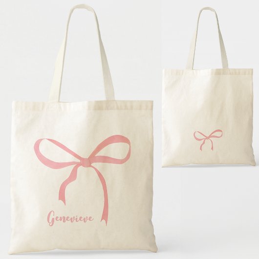 Trendy Vrouwelijke Coquette Esthetische Girly Bow  Tote Bag