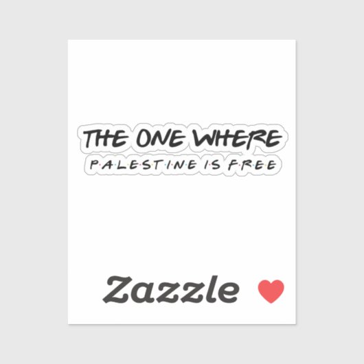 Trendy waar Palestina vrij is Sticker (Vel)