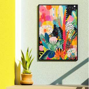 Trendy Wall Art Abstracte Print Dopamine Decor Foto Afdruk