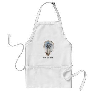 Trendy Watercolor Nautilus Oester Persoonlijk  Standaard Schort