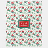 Trendy waterverf Kerstboom gezellige fleece wrap Deken (Voorkant)