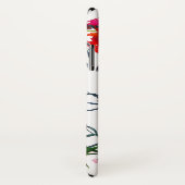 Trendy waterverf pioenen metallic koper monogram Case-Mate iPhone case (Achterkant / rechts)