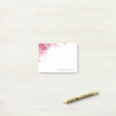 Trendy Waterverf Rozen Bloemen Elegante Sjabloon Post-it® Notes (Op bureau)