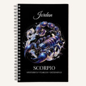 Trendy Waterverf Schorpioen Zodiac Journal Notitieboek (Voorkant)