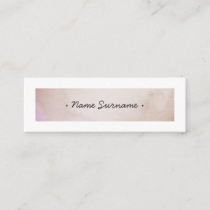 Trendy Waterverf Stoke Brown Mini Visitekaartje