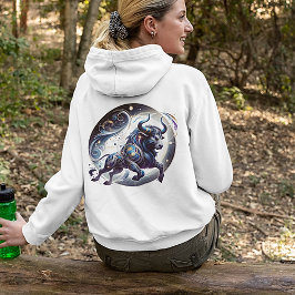 Trendy Waterverf Taurus Zodiac Sweatshirt