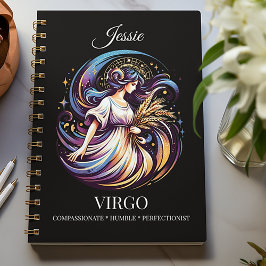 Trendy Waterverf Virgo Zodiac Journal Notitieboek