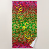 Trendy Waves Beach Towel Strandlaken (Voorkant)
