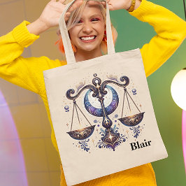 Trendy Weegschaal Waterverf Zodiac Design Tote Bag