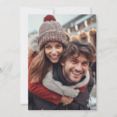 Trendy Whimsical Hand Drawn Bow Photo  Save The Date (Achterkant)