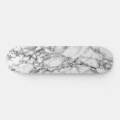 Trendy White Marble Stone - Modern Skateboard (Horizontaal)