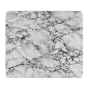 Trendy White Marble Stone Snijplank
