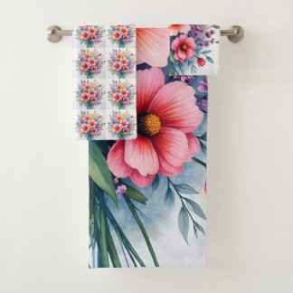 Trendy Wilde Bloemen Mooie Luxe Collectie Bad Handdoek