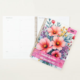 Trendy Wilde Bloemen Mooie Luxe Collectie Planner