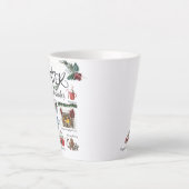 Trendy Winter Favorieten | Waterverf illustraties Latte Mok (Voorkant)