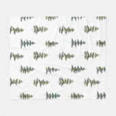 Trendy Winter | Kerstboompatroon Fleece Deken (Voorkant (Horizontaal))