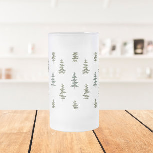Trendy Winter   Kerstboompatroon Matglas Bierpul